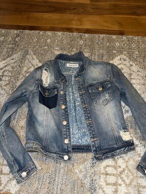 BLANCO Distressed Blue Denim Jacket - Women's Jean Jacket
